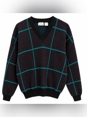 Vintage Neiman Marcus Men’s S 100% Virgin Wool Sweater Made Italy V-Neck